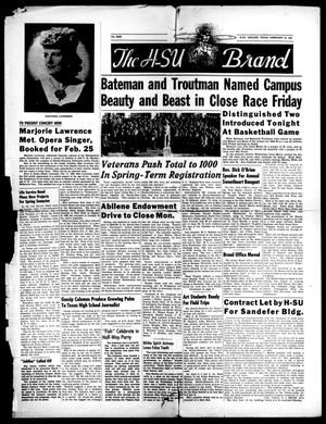 The H-SU Brand (Abilene, Tex.), Vol. 30, No. 20, Ed. 1, Saturday, February 16, 1946