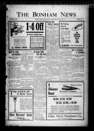 The Bonham News (Bonham, Tex.), Vol. 49, No. 70, Ed. 1 Tuesday, December 22, 1914