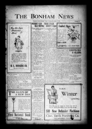 The Bonham News (Bonham, Tex.), Vol. 49, No. 56, Ed. 1 Tuesday, November 3, 1914
