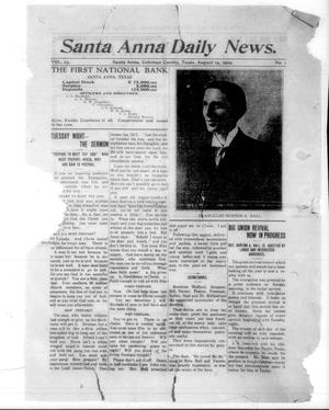 Santa Anna Daily News. (Santa Anna, Tex.), Vol. 23, No. 1, Ed. 1 Thursday, August 19, 1909