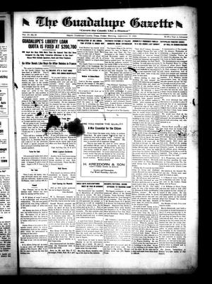 The Guadalupe Gazette (Seguin, Tex.), Vol. 19, No. 39, Ed. 1 Friday, September 27, 1918