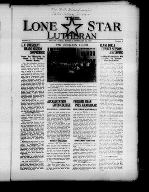 The Lone Star Lutheran (Seguin, Tex.), Vol. 12, No. 9, Ed. 1 Monday, February 24, 1930