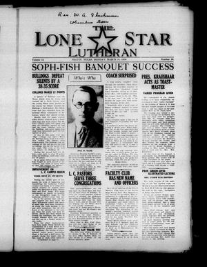 The Lone Star Lutheran (Seguin, Tex.), Vol. 12, No. 10, Ed. 1 Monday, March 10, 1930