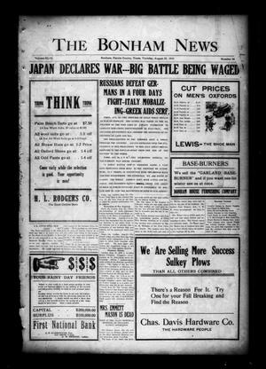The Bonham News (Bonham, Tex.), Vol. 49, No. 36, Ed. 1 Tuesday, August 25, 1914