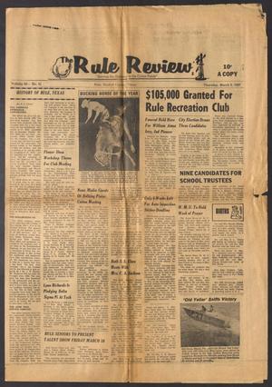 The Rule Review (Rule, Tex.), Vol. 60, No. 41, Ed. 1 Thursday, March 9, 1967