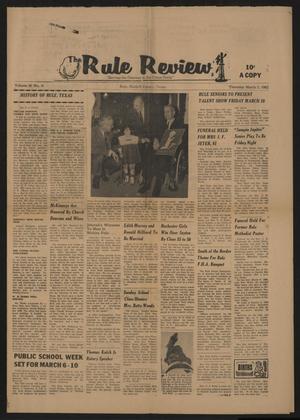 Primary view of object titled 'The Rule Review (Rule, Tex.), Vol. 60, No. 41, Ed. 1 Thursday, March 2, 1967'.