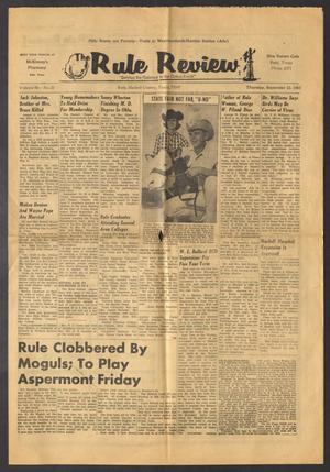 The Rule Review (Rule, Tex.), Vol. 58, No. 25, Ed. 1 Thursday, September 23, 1965