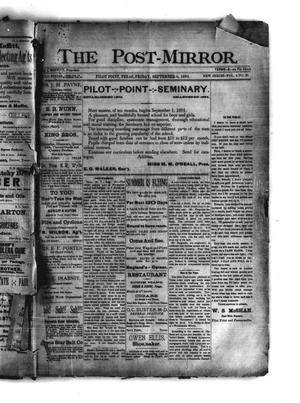 The Post-Mirror. (Pilot Point, Tex.), Vol. 4, No. 31, Ed. 1 Friday, September 4, 1891