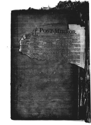 The Post-Mirror. (Pilot Point, Tex.), Vol. 4, No. 1, Ed. 1 Saturday, February 28, 1891