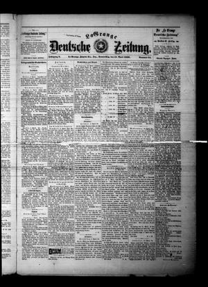 Primary view of object titled 'La Grange Deutsche Zeitung. (La Grange, Tex.), Vol. 9, No. 34, Ed. 1 Thursday, April 13, 1899'.