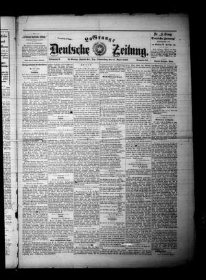 La Grange Deutsche Zeitung. (La Grange, Tex.), Vol. 9, No. 36, Ed. 1 Thursday, April 27, 1899