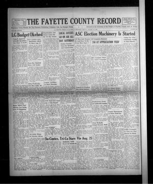 Primary view of object titled 'The Fayette County Record (La Grange, Tex.), Vol. 38, No. 84, Ed. 1 Friday, August 19, 1960'.