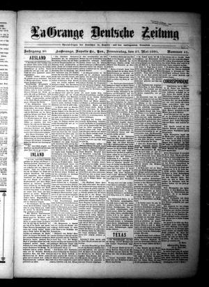 La Grange Deutsche Zeitung (La Grange, Tex.), Vol. 30, No. 41, Ed. 1 Thursday, May 27, 1920