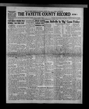 Primary view of object titled 'The Fayette County Record (La Grange, Tex.), Vol. 40, No. 101, Ed. 1 Friday, October 19, 1962'.