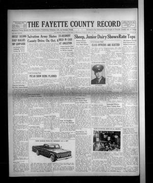 The Fayette County Record (La Grange, Tex.), Vol. 38, No. 95, Ed. 1 Tuesday, September 27, 1960