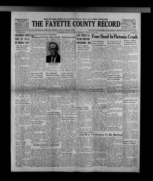 The Fayette County Record (La Grange, Tex.), Vol. 40, No. 104, Ed. 1 Tuesday, October 30, 1962