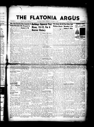 Primary view of object titled 'The Flatonia Argus (Flatonia, Tex.), Vol. 79, No. 45, Ed. 1 Thursday, November 11, 1954'.