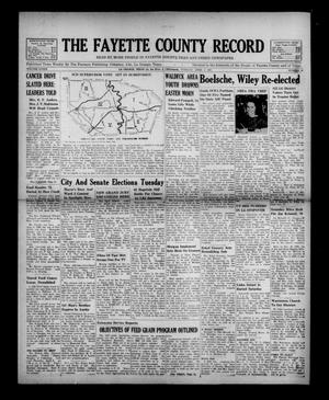Primary view of object titled 'The Fayette County Record (La Grange, Tex.), Vol. 39, No. 44, Ed. 1 Tuesday, April 4, 1961'.