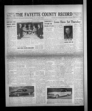 The Fayette County Record (La Grange, Tex.), Vol. 38, No. 97, Ed. 1 Tuesday, October 4, 1960