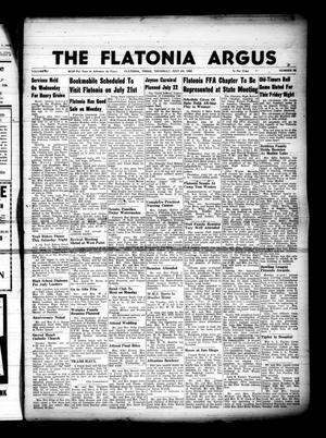 Primary view of object titled 'The Flatonia Argus (Flatonia, Tex.), Vol. 87, No. 28, Ed. 1 Thursday, July 12, 1962'.