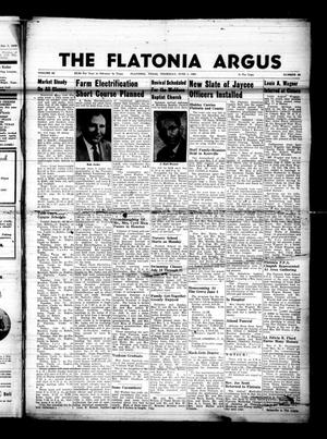 The Flatonia Argus (Flatonia, Tex.), Vol. 86, No. 22, Ed. 1 Thursday, June 1, 1961