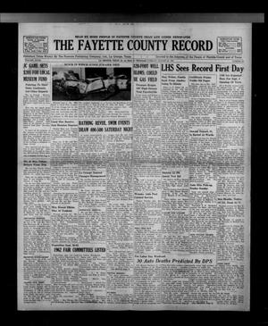 The Fayette County Record (La Grange, Tex.), Vol. 40, No. 86, Ed. 1 Tuesday, August 28, 1962