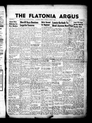 The Flatonia Argus (Flatonia, Tex.), Vol. 87, No. 10, Ed. 1 Thursday, March 8, 1962