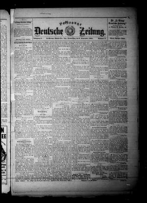 Primary view of object titled 'La Grange Deutsche Zeitung. (La Grange, Tex.), Vol. 11, No. 3, Ed. 1 Thursday, September 6, 1900'.