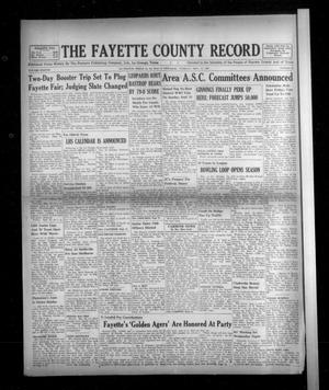 The Fayette County Record (La Grange, Tex.), Vol. 38, No. 91, Ed. 1 Tuesday, September 13, 1960