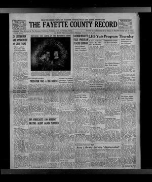 The Fayette County Record (La Grange, Tex.), Vol. 41, No. 14, Ed. 1 Tuesday, December 18, 1962