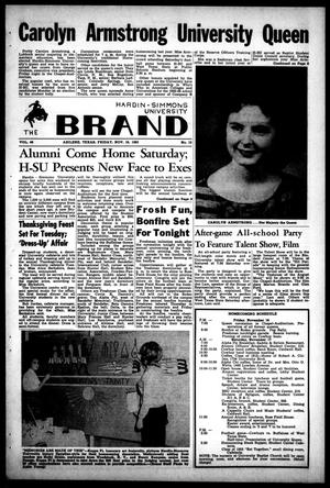 The Brand (Abilene, Tex.), Vol. 48, No. 10, Ed. 1, Friday, November 16, 1962