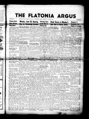 The Flatonia Argus (Flatonia, Tex.), Vol. 86, No. 25, Ed. 1 Thursday, June 22, 1961