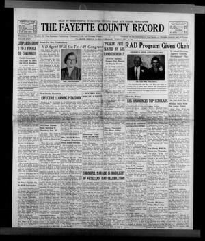 Primary view of object titled 'The Fayette County Record (La Grange, Tex.), Vol. 40, No. 4, Ed. 1 Tuesday, November 14, 1961'.