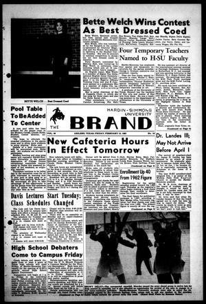 The Brand (Abilene, Tex.), Vol. 48, No. 18, Ed. 1, Friday, February 15, 1963