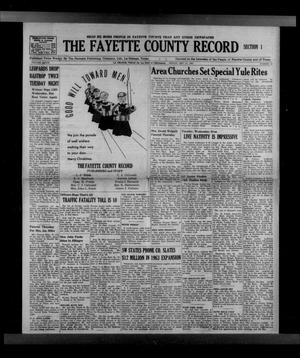 The Fayette County Record (La Grange, Tex.), Vol. 41, No. 15, Ed. 1 Friday, December 21, 1962