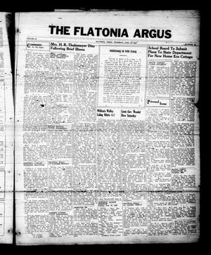 The Flatonia Argus (Flatonia, Tex.), Vol. 63, No. 25, Ed. 1 Thursday, June 16, 1938