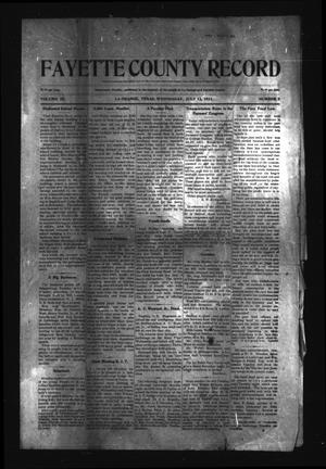 Fayette County Record (La Grange, Tex.), Vol. 3, No. 2, Ed. 1 Wednesday, July 12, 1911