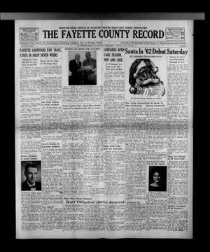 The Fayette County Record (La Grange, Tex.), Vol. 41, No. 8, Ed. 1 Tuesday, November 27, 1962
