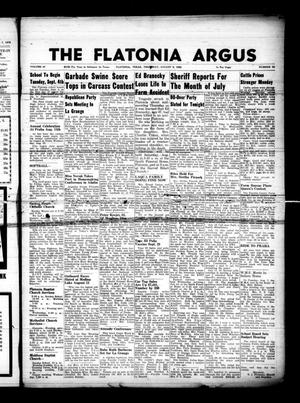 The Flatonia Argus (Flatonia, Tex.), Vol. 87, No. 32, Ed. 1 Thursday, August 9, 1962