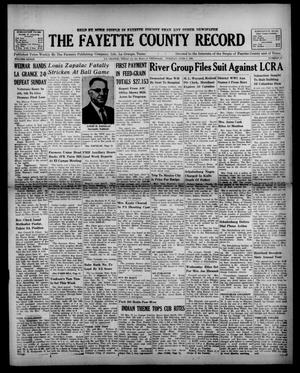 The Fayette County Record (La Grange, Tex.), Vol. 39, No. 62, Ed. 1 Tuesday, June 6, 1961