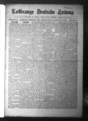 La Grange Deutsche Zeitung (La Grange, Tex.), Vol. 31, No. 4, Ed. 1 Thursday, September 9, 1920