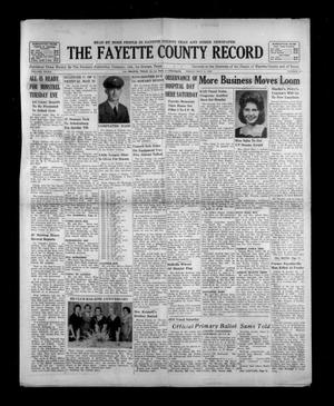 The Fayette County Record (La Grange, Tex.), Vol. 40, No. 55, Ed. 1 Friday, May 11, 1962