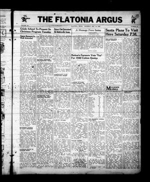 The Flatonia Argus (Flatonia, Tex.), Vol. 64, No. 51, Ed. 1 Thursday, December 14, 1939