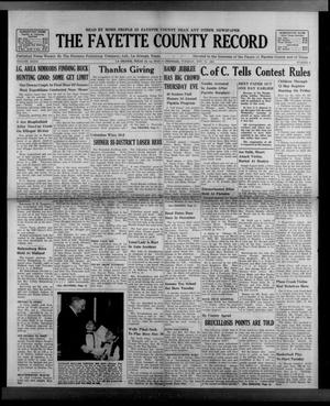 The Fayette County Record (La Grange, Tex.), Vol. 40, No. 6, Ed. 1 Tuesday, November 21, 1961
