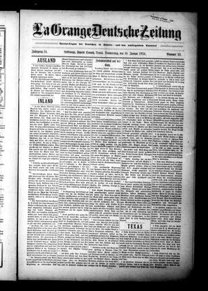 La Grange Deutsche Zeitung (La Grange, Tex.), Vol. 34, No. 22, Ed. 1 Thursday, January 10, 1924