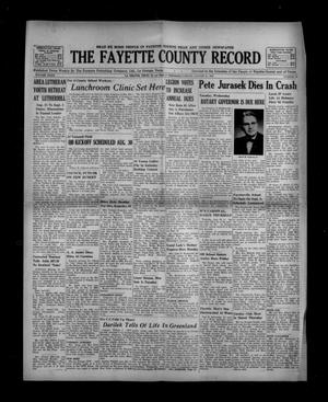 The Fayette County Record (La Grange, Tex.), Vol. 40, No. 84, Ed. 1 Tuesday, August 21, 1962