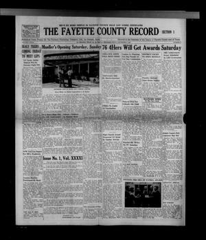 The Fayette County Record (La Grange, Tex.), Vol. 41, No. 1, Ed. 1 Friday, November 2, 1962