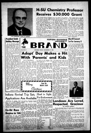 The Brand (Abilene, Tex.), Vol. 51, No. 12, Ed. 1, Friday, December 17, 1965