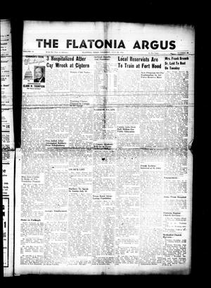 Primary view of object titled 'The Flatonia Argus (Flatonia, Tex.), Vol. 79, No. 28, Ed. 1 Thursday, July 15, 1954'.