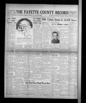 The Fayette County Record (La Grange, Tex.), Vol. 39, No. 10, Ed. 1 Tuesday, December 6, 1960